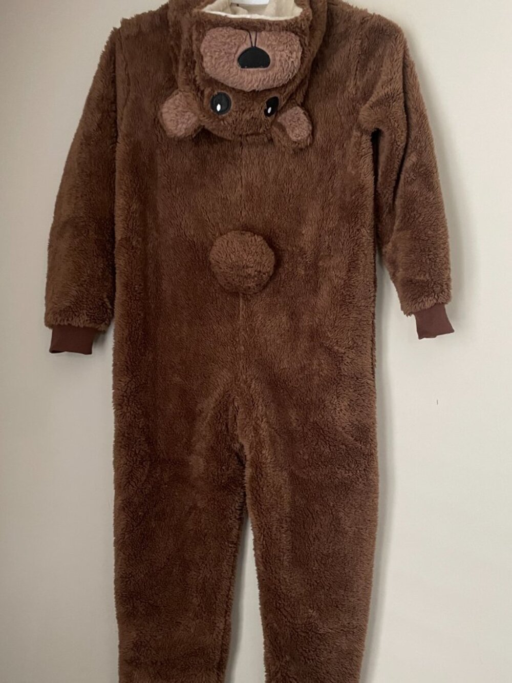 Kids Cozy Bear Hooded Onesie